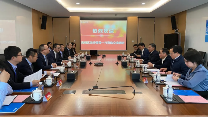 高明区区委书记杨永泰一行到今年会jinnianhui环境调研